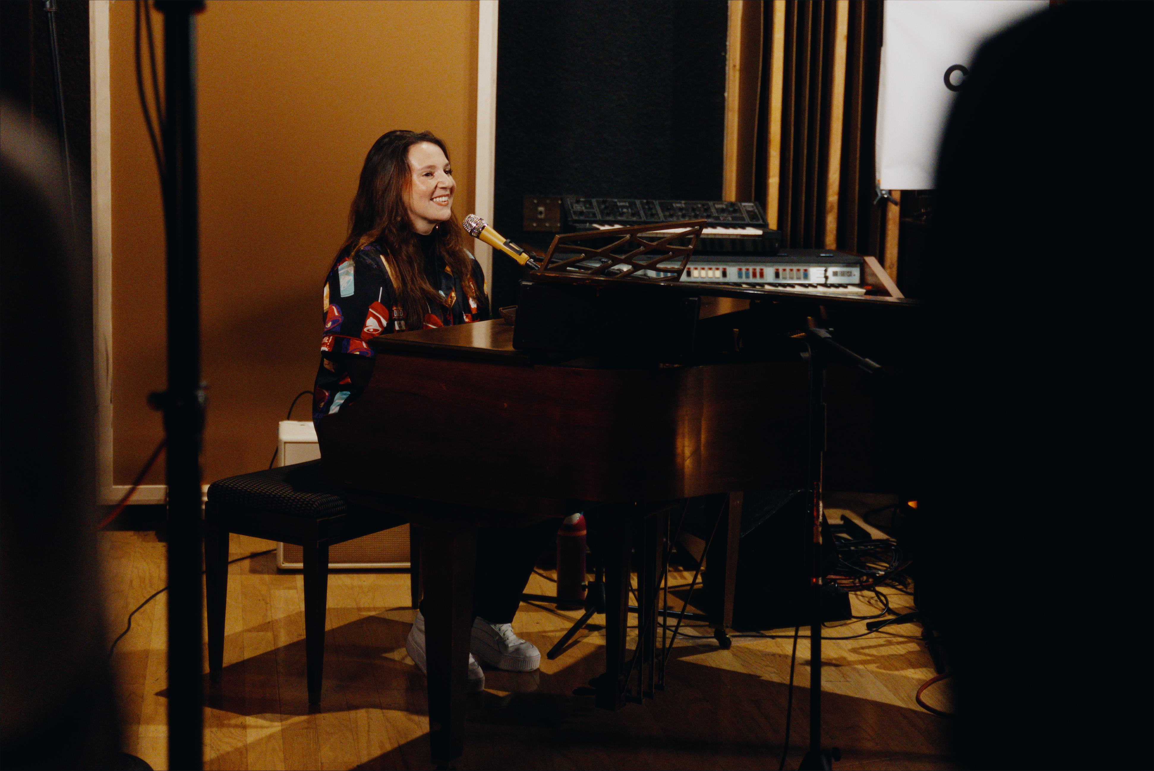 Justina in the studio